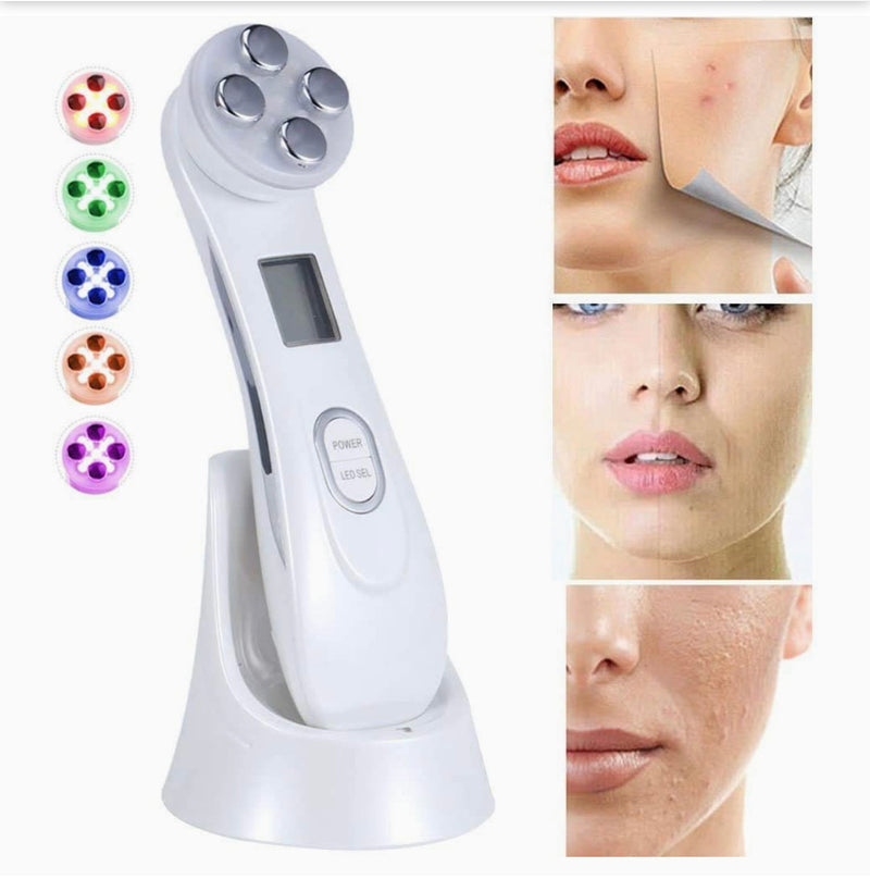 Máquina Belleza Facial Electrico 6 Modo Cara Anti Arrugas acné cicatrices con USB Carga Portátil Reafirmante Facial Piel Rejuvenecimiento masaje Belleza dispositivo