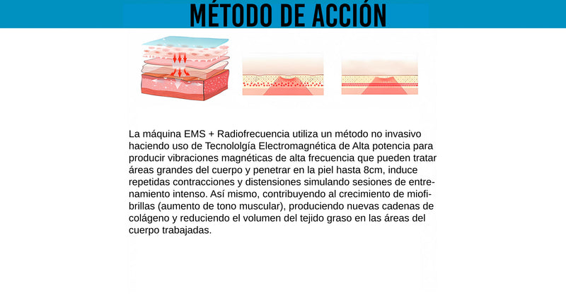 Máquina EMS + Radiofrecuencia