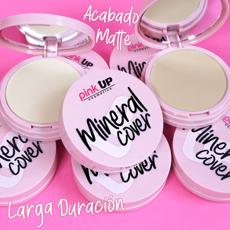 Maquillaje en Polvo Compacto MINERAL COVER Pink up