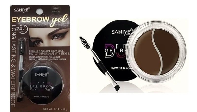 Delineador En Gel Duo Para Cejas Saniye