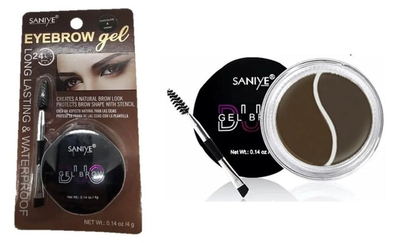 Delineador En Gel Duo Para Cejas Saniye