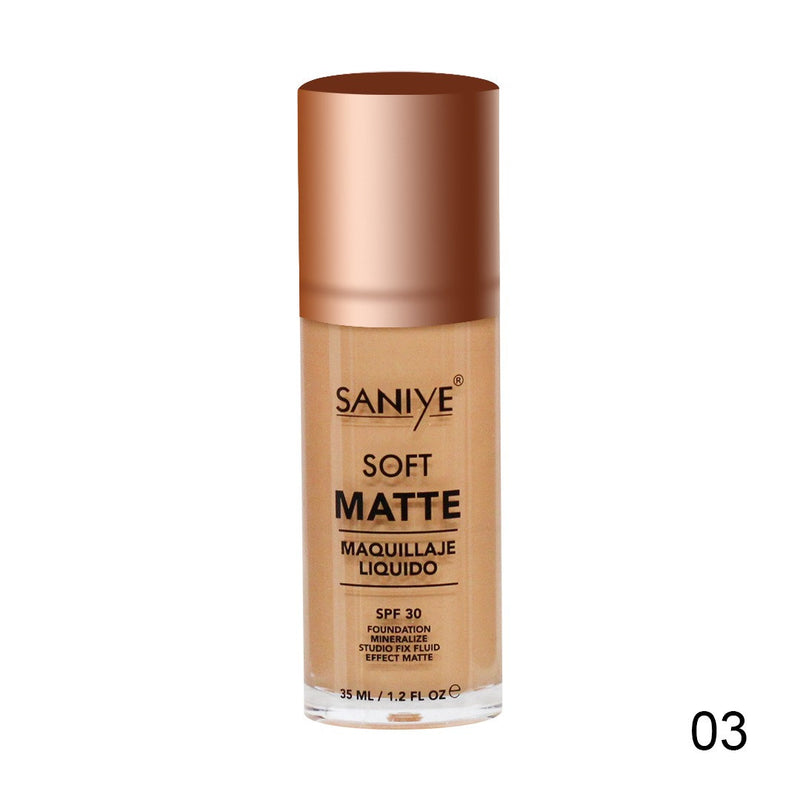 Maquillaje Líquido Mineral Matte - Saniye