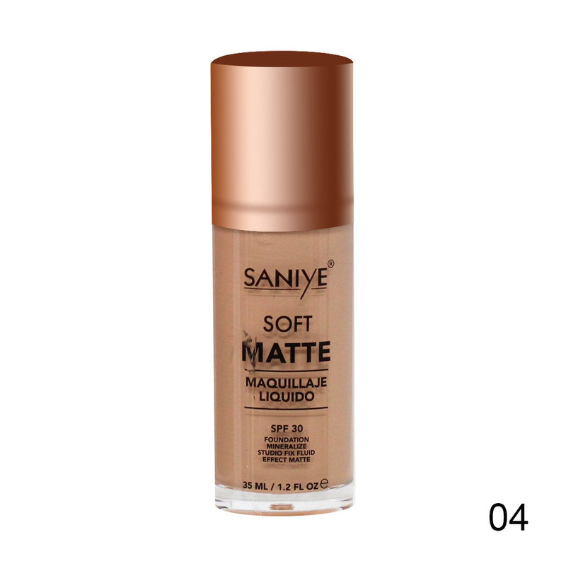 Maquillaje Líquido Mineral Matte - Saniye